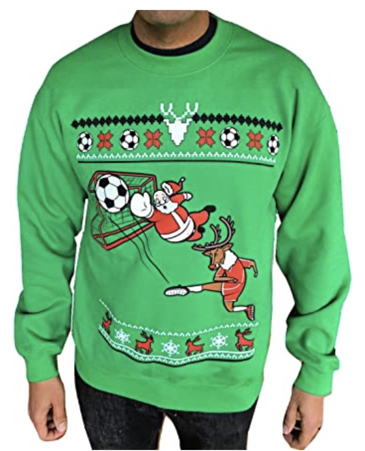 Soccer Santa Christmas Sweater