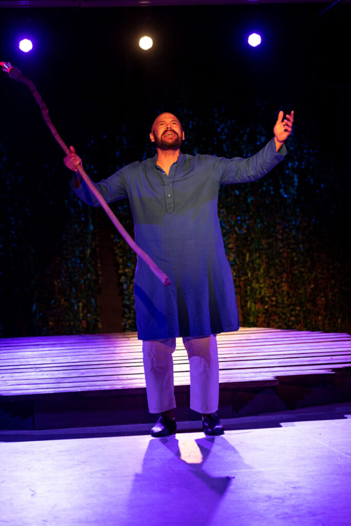 Chris Butler as Prospero in The Tempest at Shakespeare Center of Los Angeles co produced by After Hours Theatre Company 2023. Photography by Brian Hashimoto