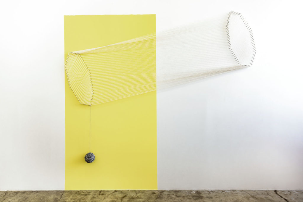 Krysten Cunningham Twisted Octagon Yellow Rectangle 2016 2019 Collection of the Los Angeles County Museum of Art