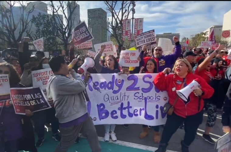 Seiu protest city hall Twitter