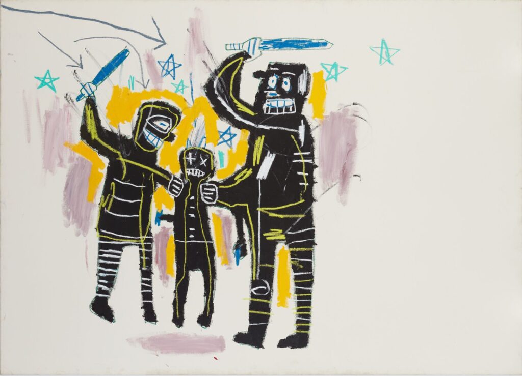 Jean Michel Basquiat Jailbirds 1983. © The Estate of Jean Michel Basquiat