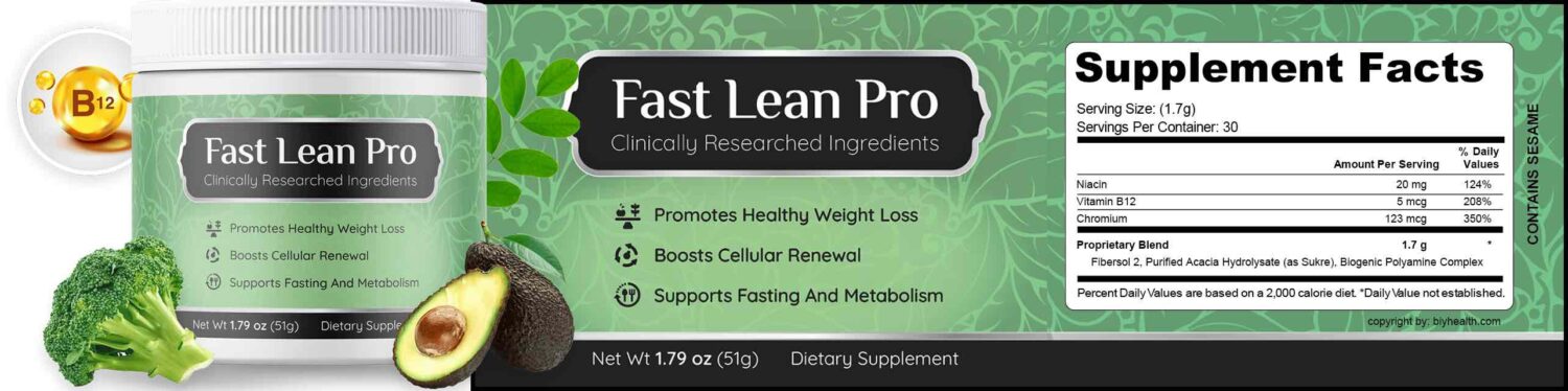 fast lean pro Ingredients