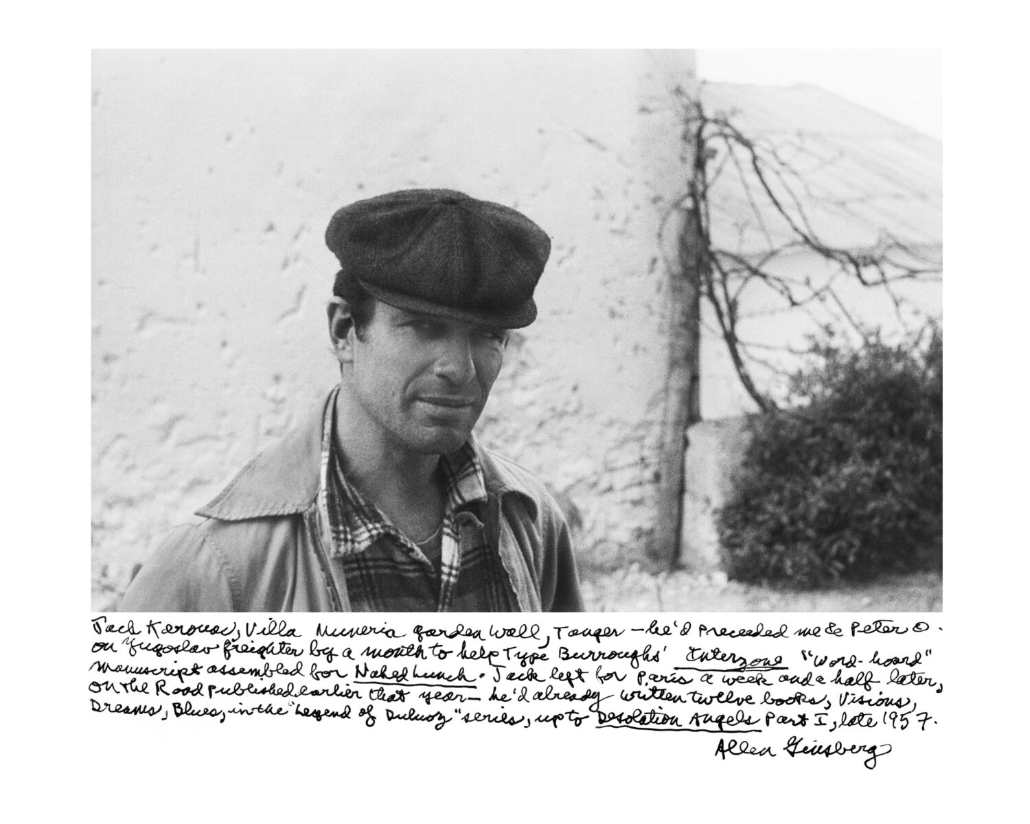 Jack Kerouac Villa Muniria Garden Tangier 1957 REF 0049 681 ©Allen Ginsberg courtesy of FaheyKlein Gallery Los Angeles
