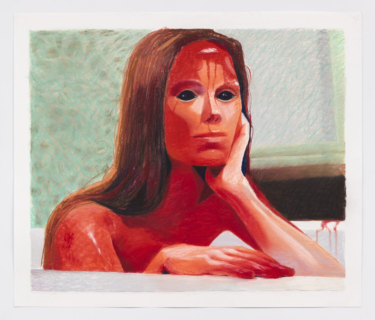 Moran Moran Robin F. Williams Stepford Carrie 2023 Pastel and colored pencil on paper 36 x 42 inches 91.4 x 106.7 cm Courtesy of Robin F. Williams and P·P·O·W New York Photo JSP Art Photography