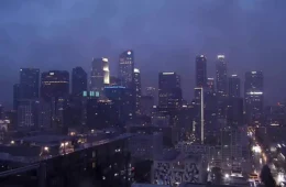 lafd la skyline hilary storm
