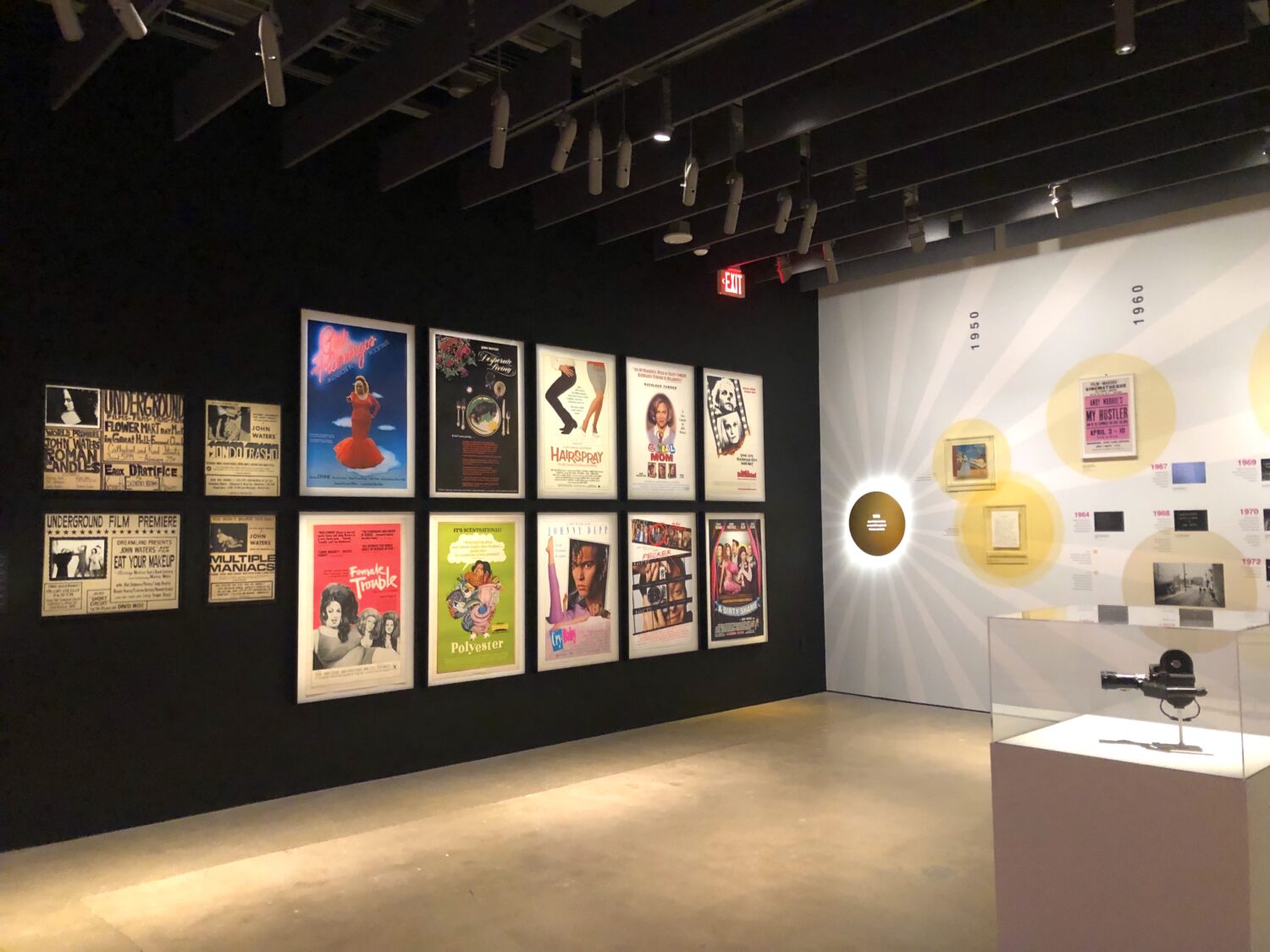 Installation view of Dreamland Movie Posters in John Waters Pope of Trash at the Academy Museum Photo by Shana Nys Dambrot