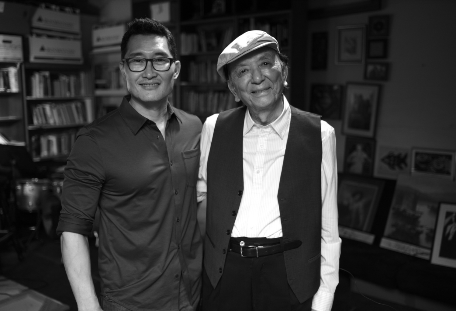 artbound EWP East West Players A Home On Stage L to R Daniel Dae Kim James Hong Photo by Gavin D. Pak