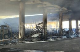 caltrans freeway fire
