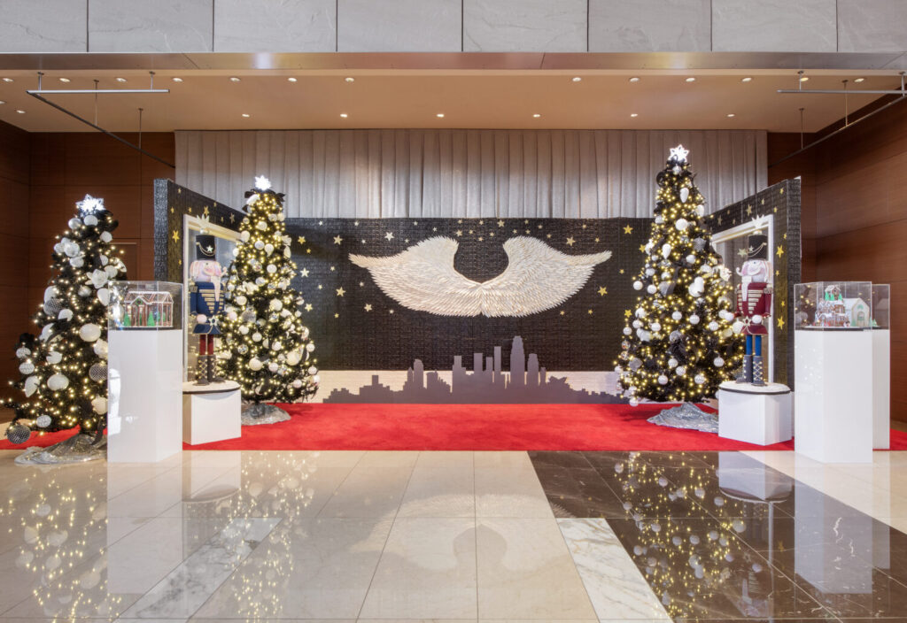 Where To Get Into Full Swing Of The Holidays 43 Holiday Display Wings JW Marriott Los Angeles L.A. LIVE