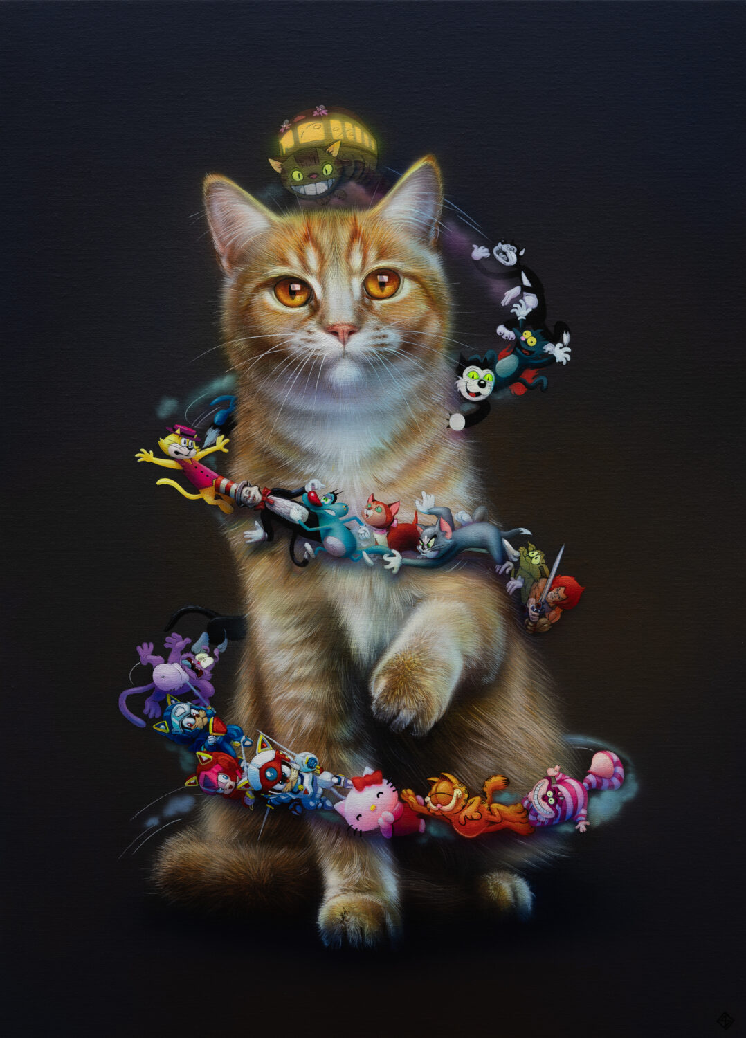 Thinkspace Super A Twisted Cat 1 29 x 21 inches