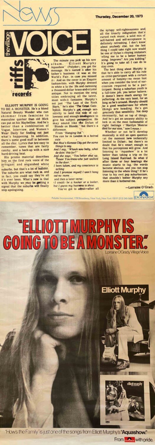 Half a Century Ago, Elliott Murphy Was Going to Be a ‘Monster’ Rock Star – But Then Life Happened 40 3 Ogrady subway poster 1366x3902 1