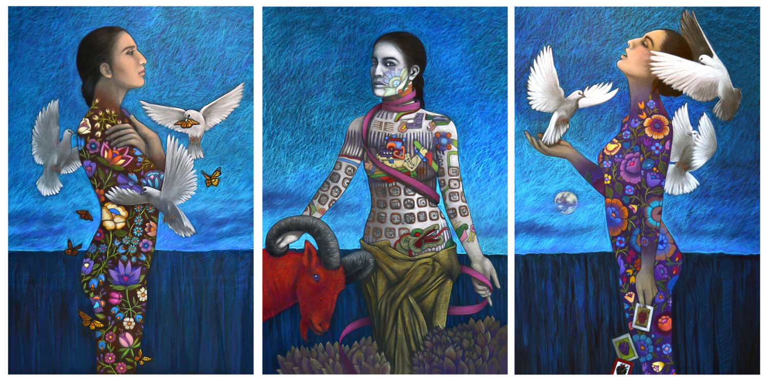 Painter Judithe Hernández Dreams Big at The Cheech 40 54 dreams between the earth and the sky 2018