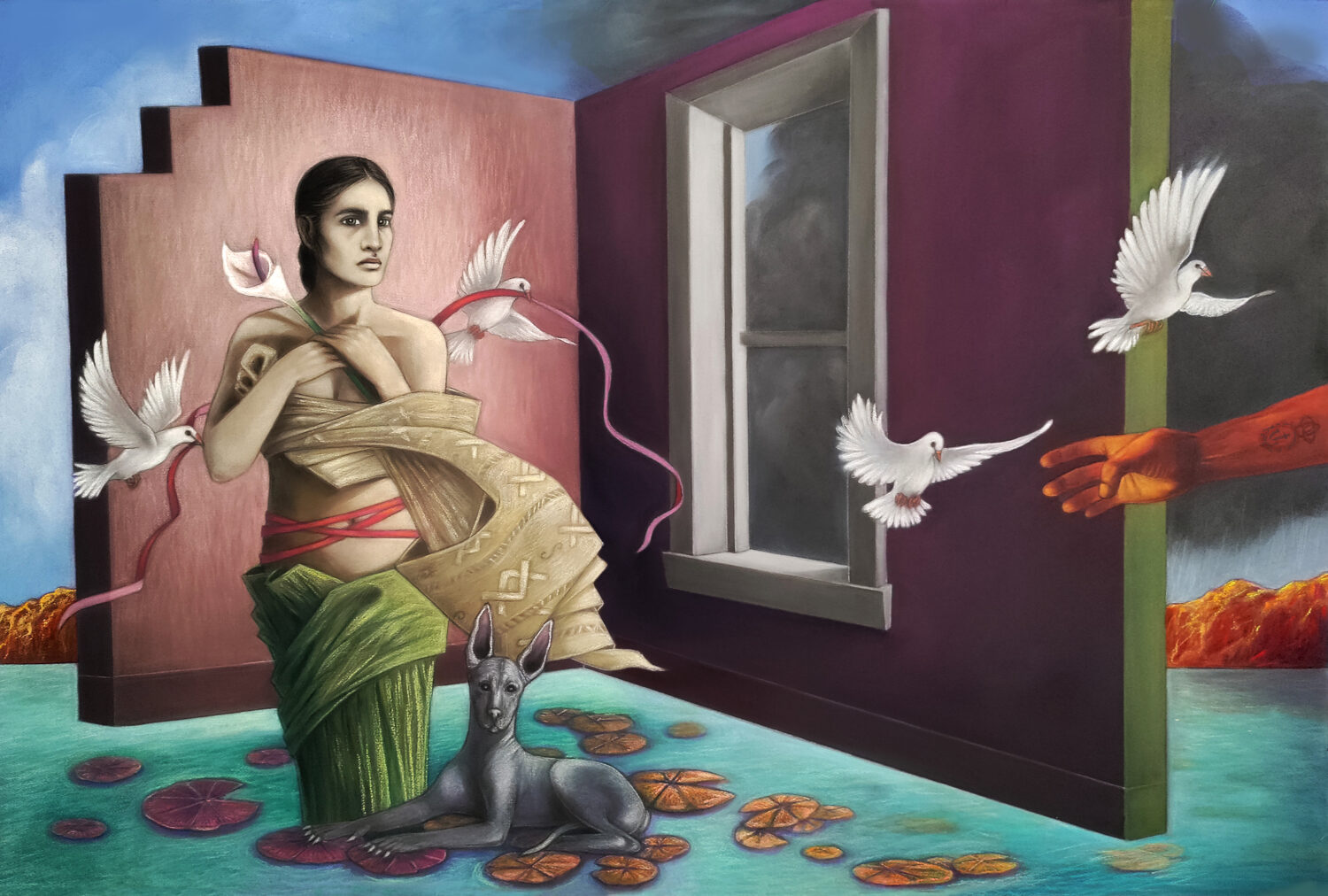 Painter Judithe Hernández Dreams Big at The Cheech 42 80 the abduction of anahuac 2023 edited 1