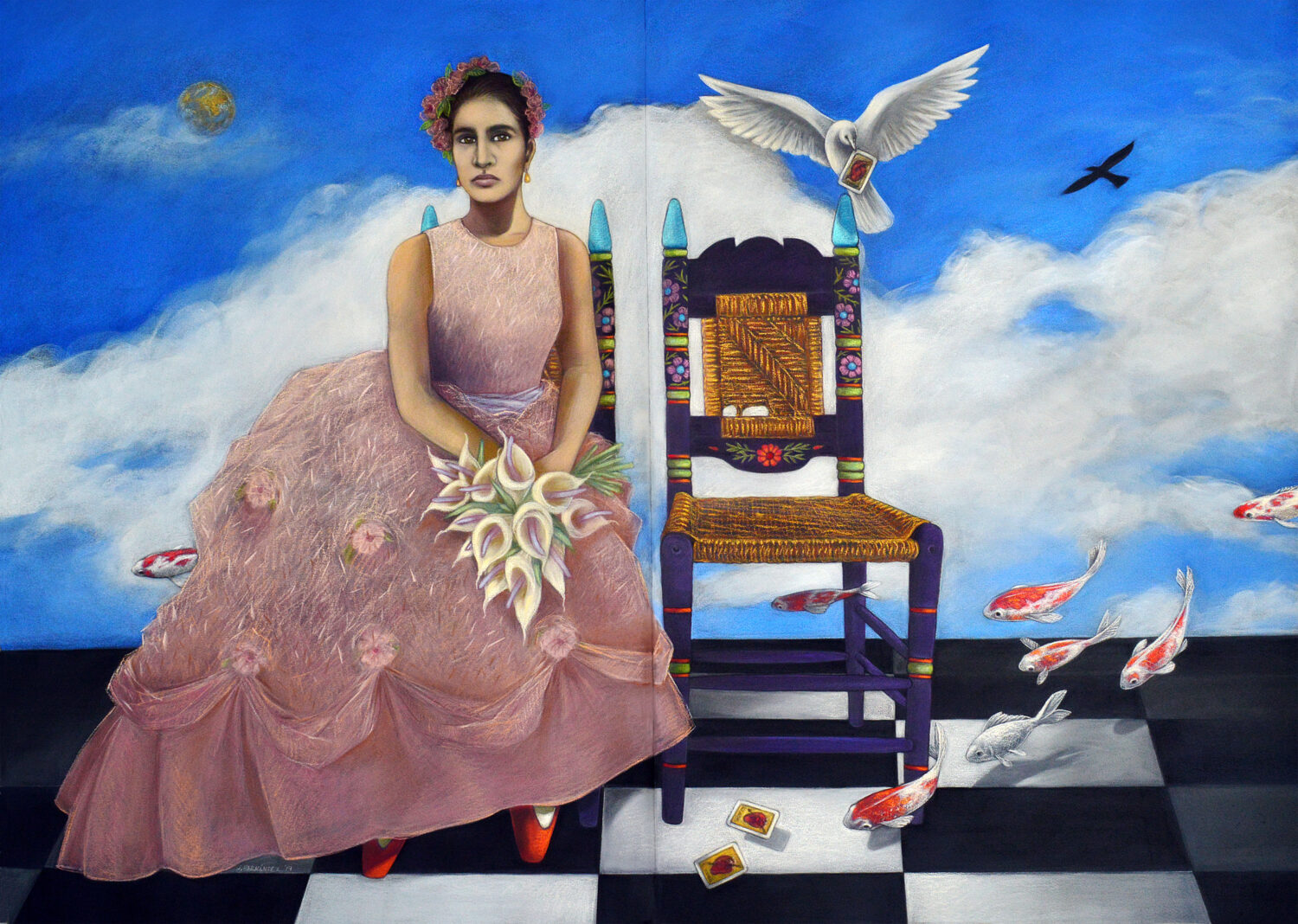 Painter Judithe Hernández Dreams Big at The Cheech 44 81 en mis suenos soy una novia 2019