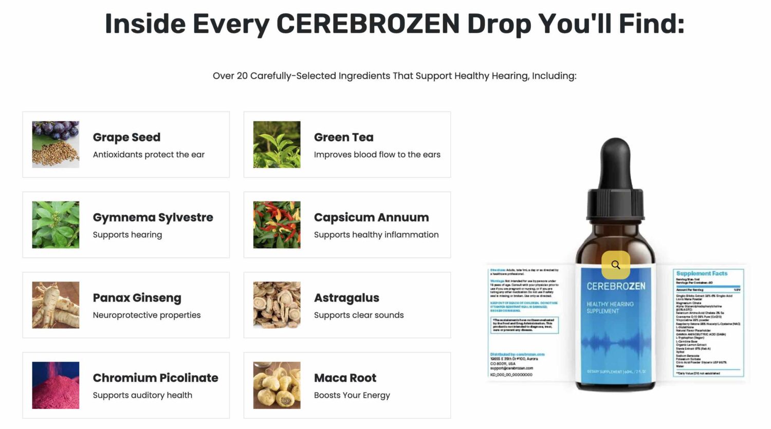 Cerebrozen Reviews – RISKS ALERT!! Hidden Facts Revealed! 38 CEREBROZEN Ingredients