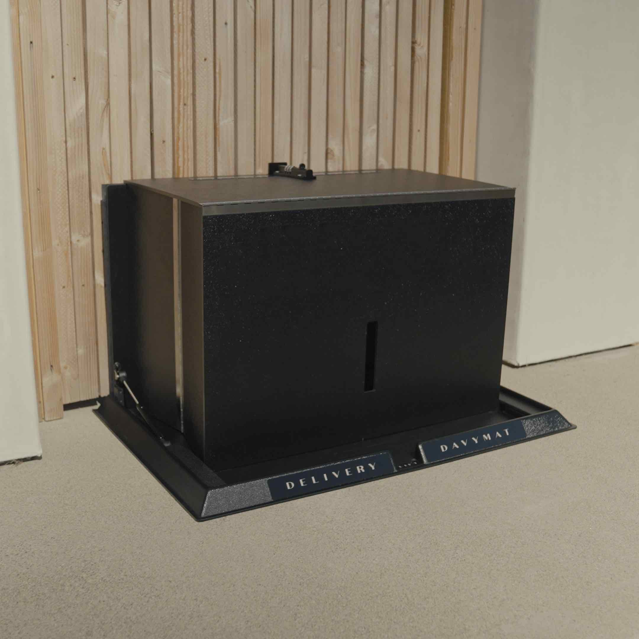 Experience the Future of Safe Deliveries With the Davymat Delivery Locker 38 Davymat Delivery Locker front gate best package protection system