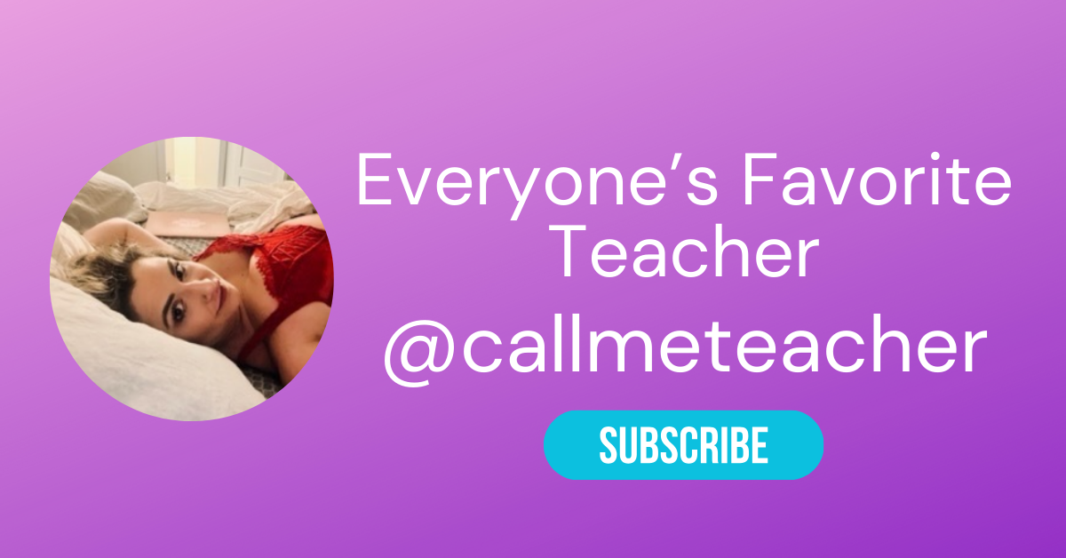 The Best Teacher Onlyfans Accounts 46 @callmeteacher LAW