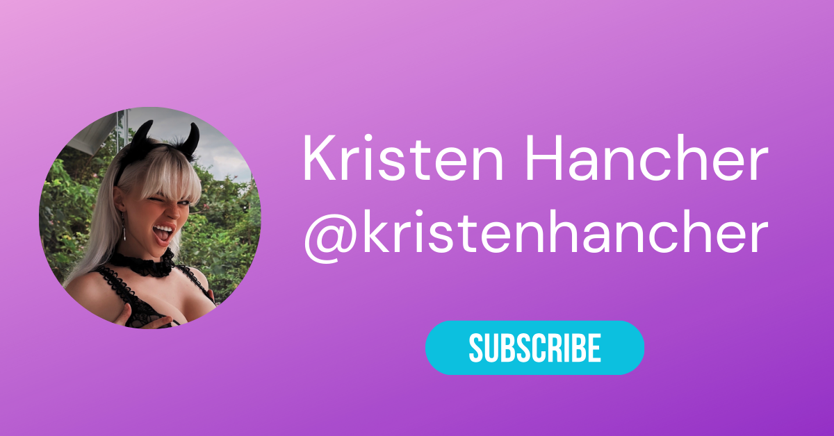 The Best Masturbation Onlyfans Accounts 38 @kristenhancher LAW