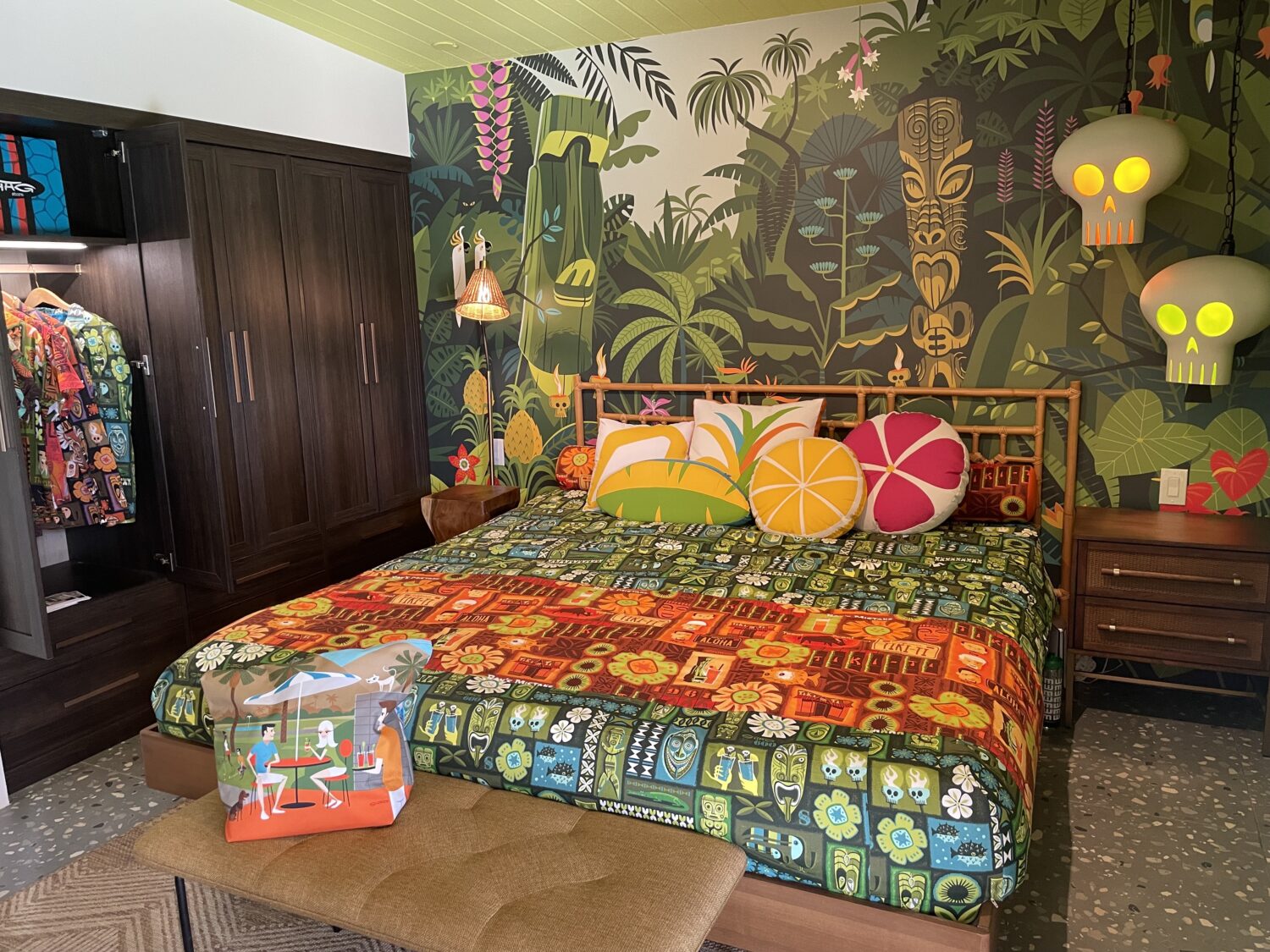 Tickets On Sale Now For October Modernism Week in Greater Palm Springs 39 Shag House tiki bedroom Michele Stueven