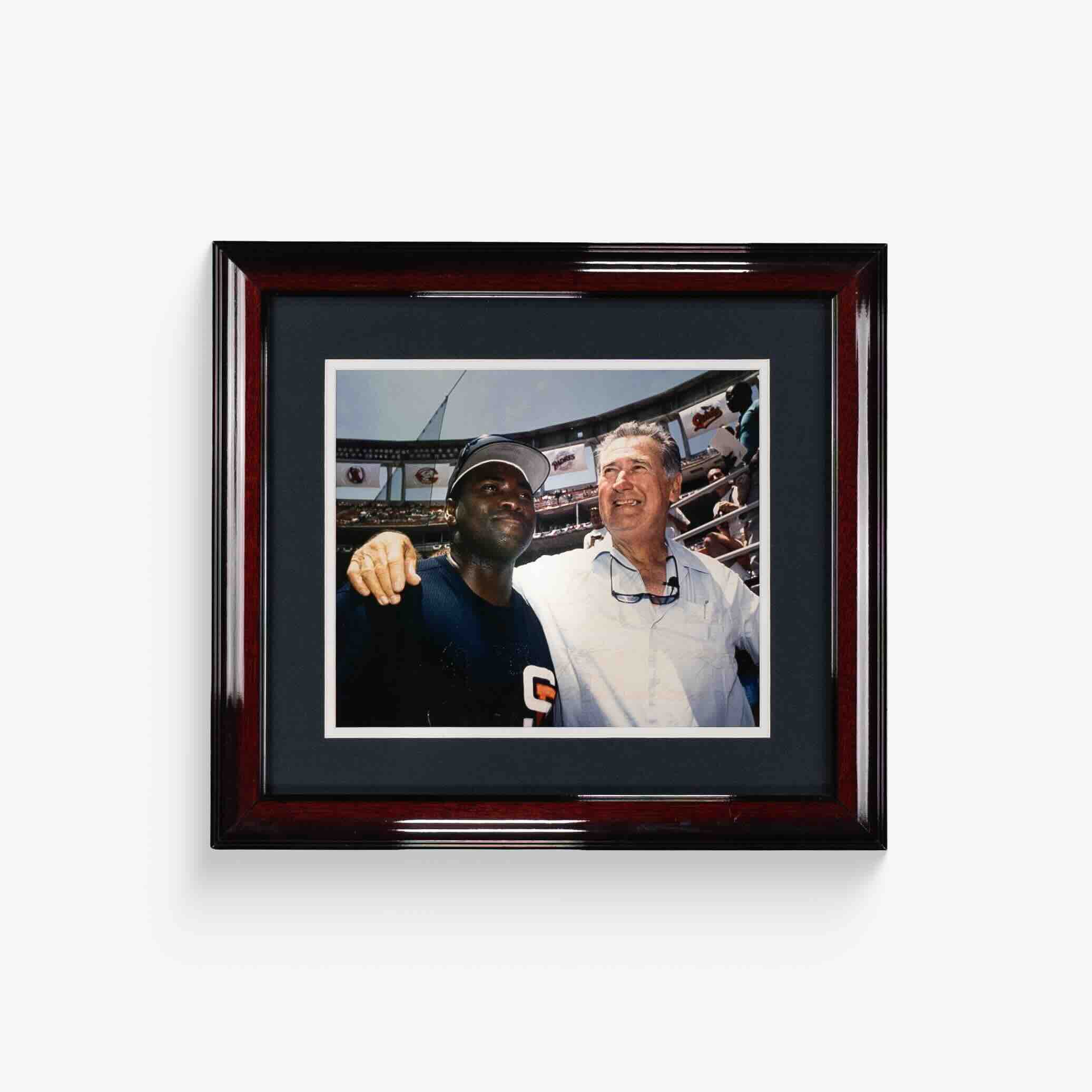 SPG 10 003 Framed photo of Tony Gwynn and Ted Williams signed by Ted Williams1