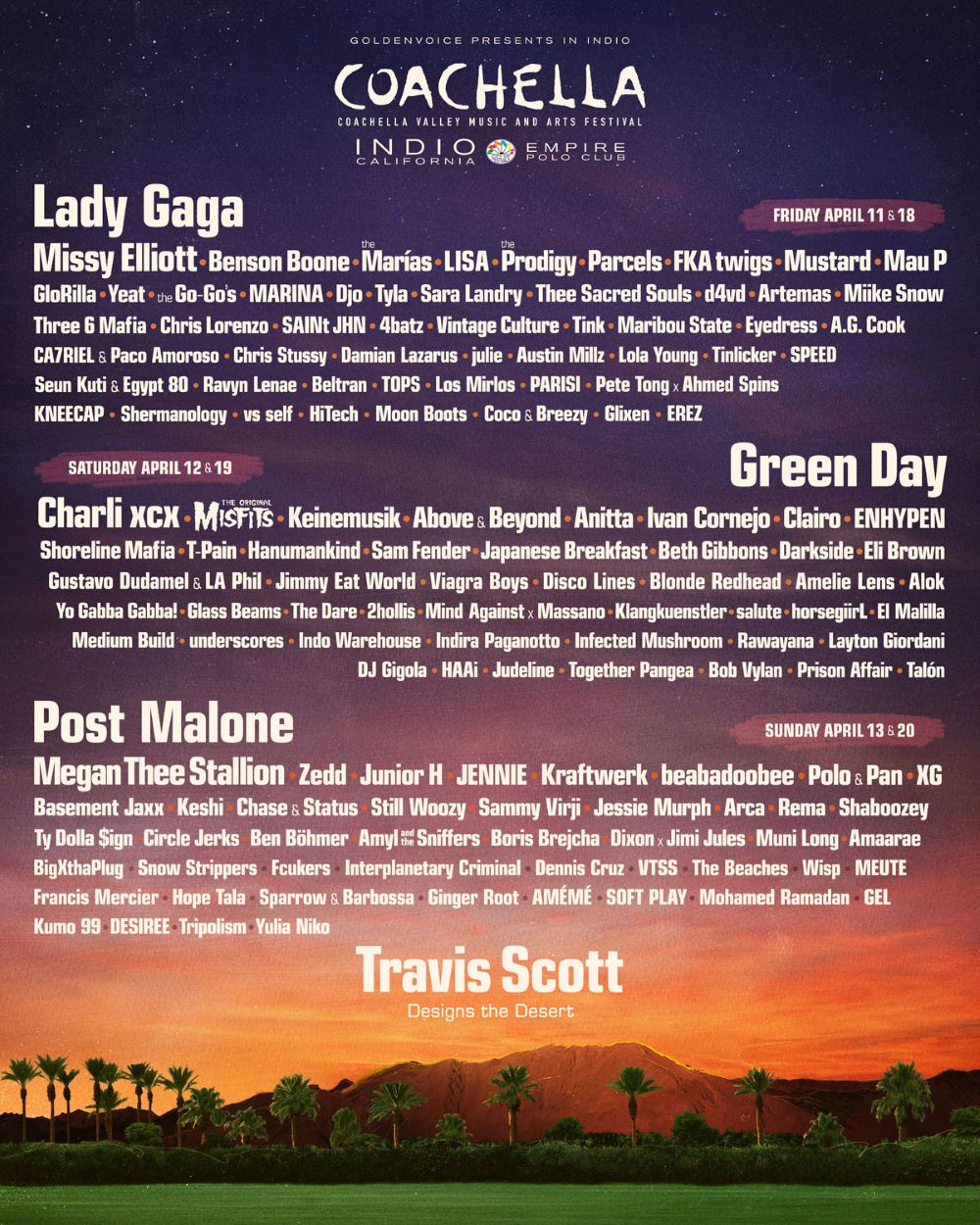 coachella 2025 lineup