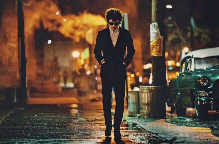Review: ‘A Complete Unknown’ Follows Bob Dylan’s 1960s Journey From the Village to Newport 38 122324 complete unknown fr searchlght site