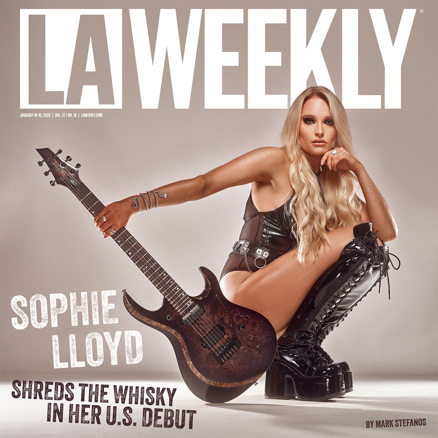 Guitar Phenom Sophie Lloyd Shreds the Whisky in her U.S. Debut 45 Sophie Lloyd cover 1500
