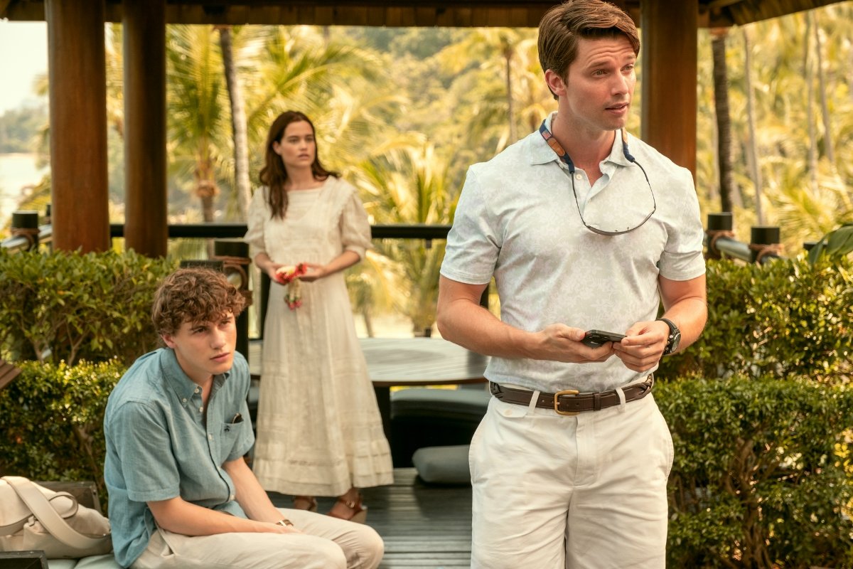 UnBinged Review: 'The White Lotus' Continues To Blossom in Season 3 41 sam nivola sarah catherine hook patrick schwarzenegger