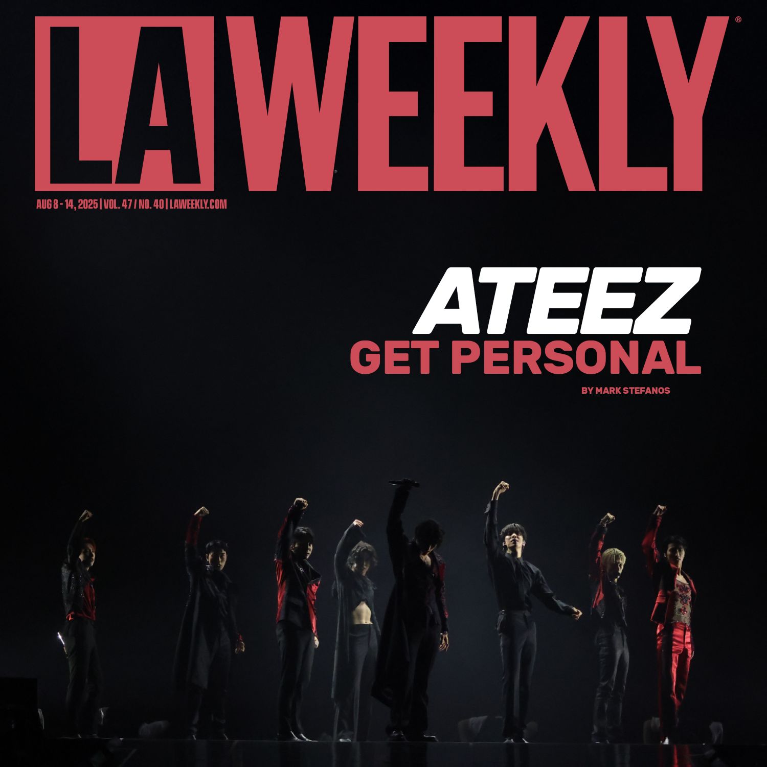 ATEEZ Get Personal: The K-Pop Darlings Return to Los Angeles' BMO Stadium Just as They Enter a More Intimate Chapter 41 08.08.25 Cover