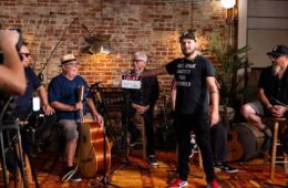 ‘Los Lobos: Native Sons’ Documents How the East LA Band Has Soundtracked the Chicano Experience for 50 Years 38 Co Director Piero F. Giunti on set with Band.Sabrina Carlosz0F2A5442 1