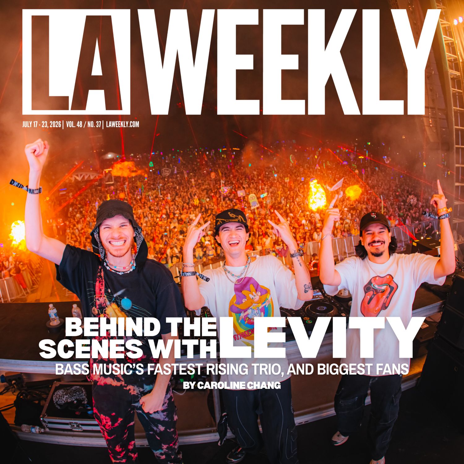 Behind the Scenes with Levity: Bass Music’s Fastest Rising Trio — and Biggest Fans 43 Levity LAW COVER 2026.07.17