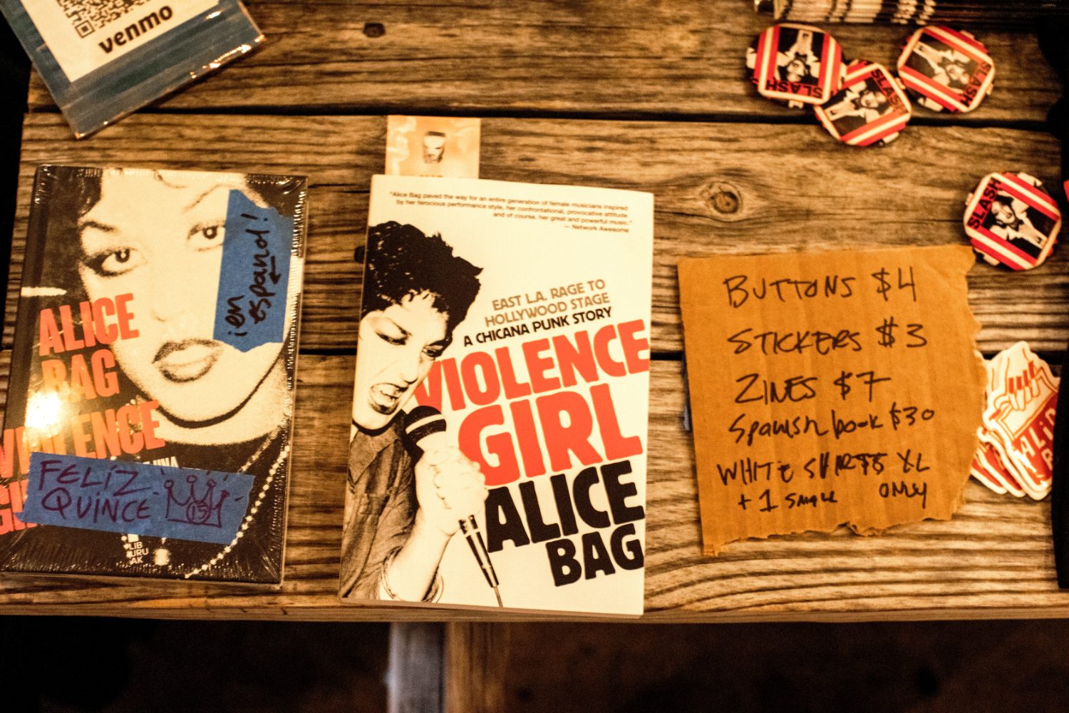 Alice Bag Retires Her Band but Not Her Rage: The Chicana Punk Legend Celebrates the End of the Alice Bag Band Era but the Fight Continues 41 Violence Girl Book and Merch at Sardine Alfonso Choji Itosu Romero