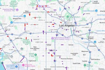 LA Speed Cameras google map