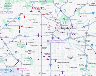 LA Speed Cameras google map